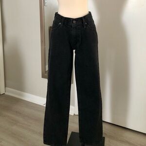 Levi's Women's Black Wide-Leg Jeans